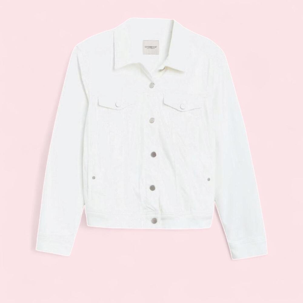 White liverpool denim jacket